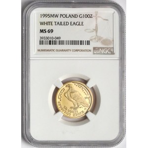 Orzeł Bielik 100 złotych 1995 - NGC MS69