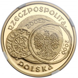 200 złotych 2000 Zjazd w Gnieźnie - NGC PF70 UC