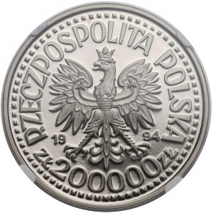 Próba NIKIEL 200.000 złotych 1994 Zygmunt Stary popiersie