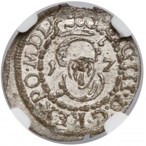 Zygmunt III Waza, Szeląg Wilno 1617 - Bogoria nisko