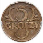 5 groszy 1934 - rzadkie - PCGS XF45