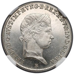 Ungarn, Ferdinand V., 10 Kreuzer 1846-B - NGC MS63 PL