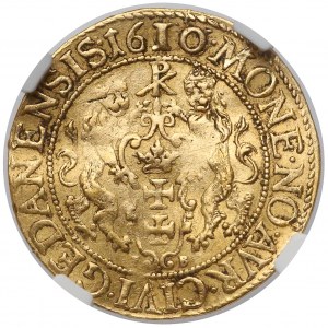 Zygmunt III Waza, Dukat Gdańsk 1610 - litery FB - rzadki