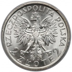 Głowa Kobiety 2 złote 1933 - PCGS MS64