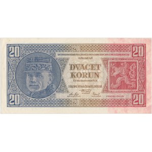 Czechoslovakia, 20 Korun 1926 - Lf