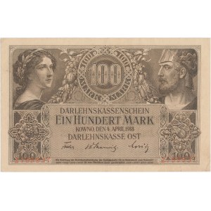 Kowno 100 marek 1918