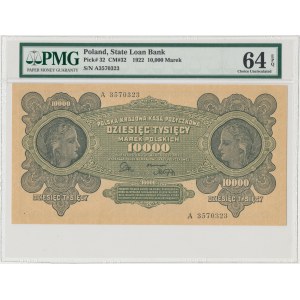 10.000 mkp 1922 - A - PMG 64 EPQ