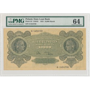 10.000 mkp 1922 - G - PMG 64