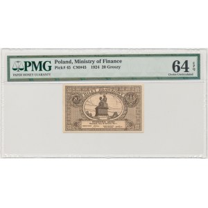 20 groszy 1924 - PMG 64 EPQ