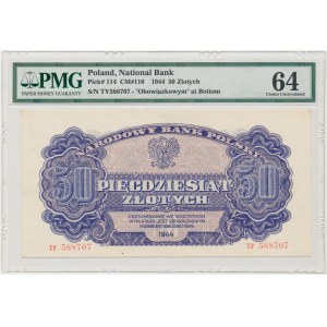 50 złotych 1944 ...owym - TY - PMG 64