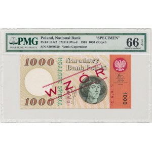 1.000 złotych 1965 - WZÓR kolekcjonerski S - PMG 66 EPQ
