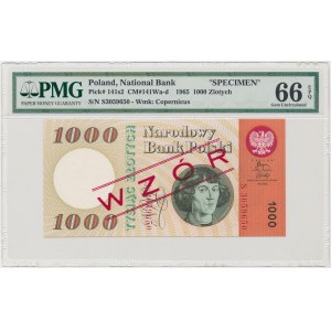 1.000 złotych 1965 - WZÓR kolekcjonerski S - PMG 66 EPQ