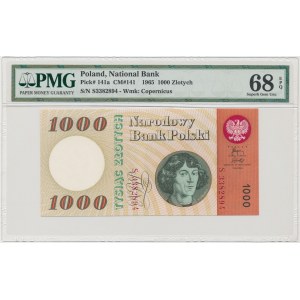 1.000 złotych 1965 - S - PMG 68 EPQ