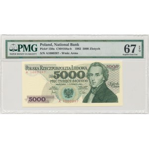 5.000 złotych 1982 - A - PMG 67 EPQ