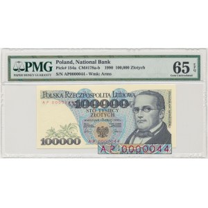 100.000 złotych 1990 - AP 0000044 - PMG 65 EPQ