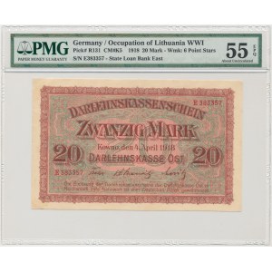 Kowno 20 marek 1918 - E - PMG 55 EPQ