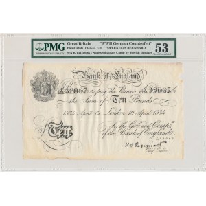 Großbritannien, 10 Pfund 1937 Aktion Bernhard - PMG 53