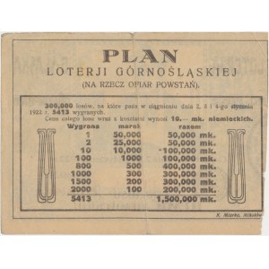 Loteria Górnośląska na Rzecz Ofiar Powstań - 10 mk 1922