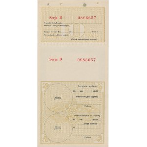 Asygnata Ministerstwa Skarbu (1939) - 10 złotych - z kuponem kontrolnym