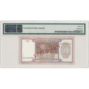 Białoruś, 100 rubli 1993 SPECIMEN - PMG 65 EPQ