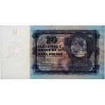 10 złotych 1928 - druk pełny, bez serii i numeracji