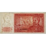 Londyn 10 złotych 1939 - SPECIMEN A 000000 - PMG 64