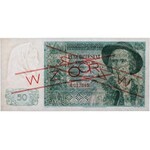 Londyn 50 złotych 1939 - WZÓR A 012345 - PMG 64