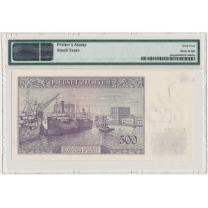 Londyn 500 złotych 1939 - SPECIMEN A 000000 - PMG 64