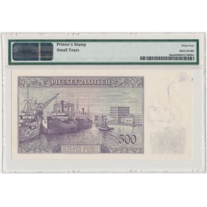 Londyn 500 złotych 1939 - SPECIMEN A 000000 - PMG 64