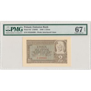 2 złote 1940 - D - PMG 67 EPQ