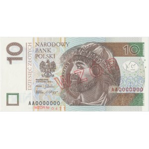 10 złotych 2012 - WZÓR Nr 0477 - AA 0000000