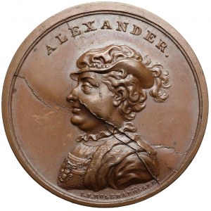 Medal XIX w. odbitka z oryginalnych stempli Suity królewskiej - Aleksander Jagiellończyk