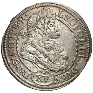 Leopold I, Brzeg, 15 krajcarów 1694 CB - ARCHID AVST