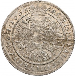 Leopold I, Wrocław, 15 krajcarów 1663 GH