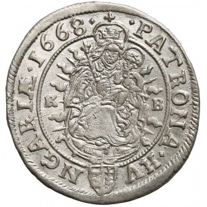Węgry, Leopold I, 6 krajcarów 1668