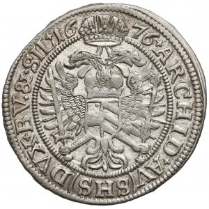 Leopold I, Wrocław, 6 krajcarów 1676 SHS