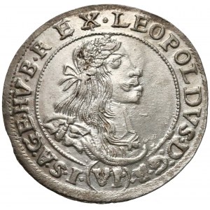 Hungary, Leopold I, 6 Kreuzer 1667
