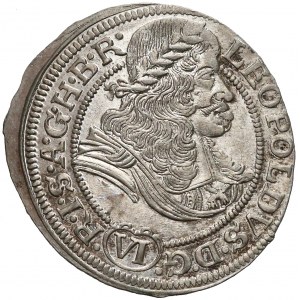 Leopold I, Wrocław, 6 krajcarów 1673 SHS