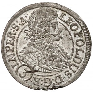 Czech, Leopold I, 3 kreuzer Prague 1696 GE