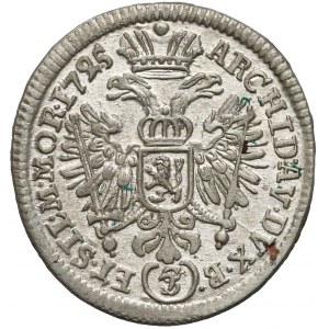 Czechy, Karol VI, 3 krajcary Praga 1725