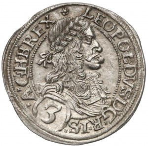 Austria, Leopold I, 3 kreuzer Vienna 1672