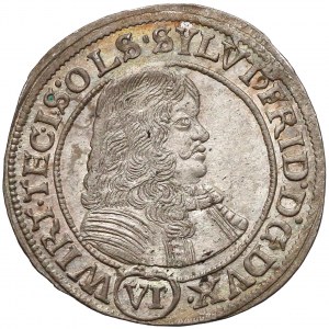 Sylwiusz Fryderyk, 6 krajcarów Oleśnica 1674 SP - ME