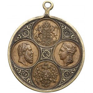 Niemcy, Wirtembergia, Medal na 25-lecie rządów Karola i Olgi 1889