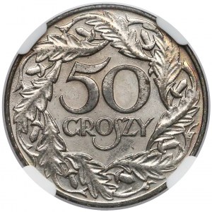 50 groszy 1938 - NGC MS62