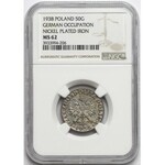 50 groszy 1938 - NGC MS62