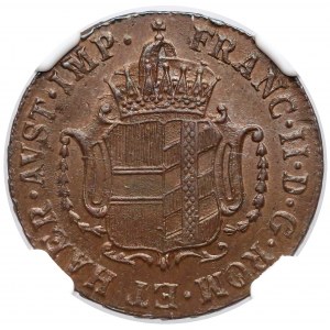 Austria, Franz II, Kreuzer 1805 - NGC MS65 BN