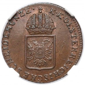 Austria, Franciszek II, 1/4 krajcara 1816 - NGC MS64 BN