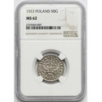 50 groszy 1923 - NGC MS62