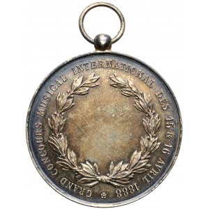France, Medal music competition Pau 1888