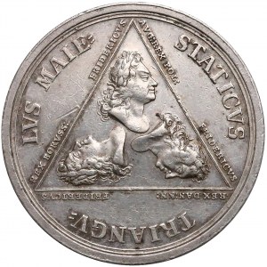 August II Mocny, Medal Alians trzech Fryderyków 1709 r. (Groskurt)